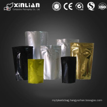 Factory price aluminium foil plastic bags/coloured metallic pouches